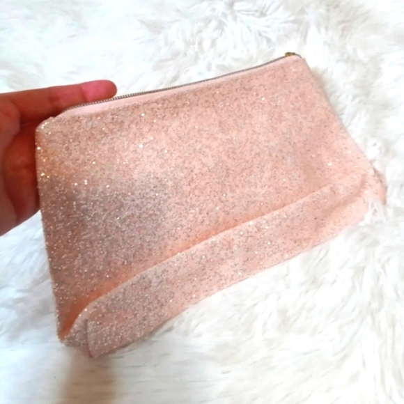 tarte Bags Tarte Cosmetic Bag Light Pink Glitter Poshmark